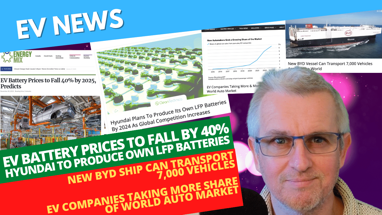 EV News: EV Battery Prices To Fall 40% - Guy Goes Green