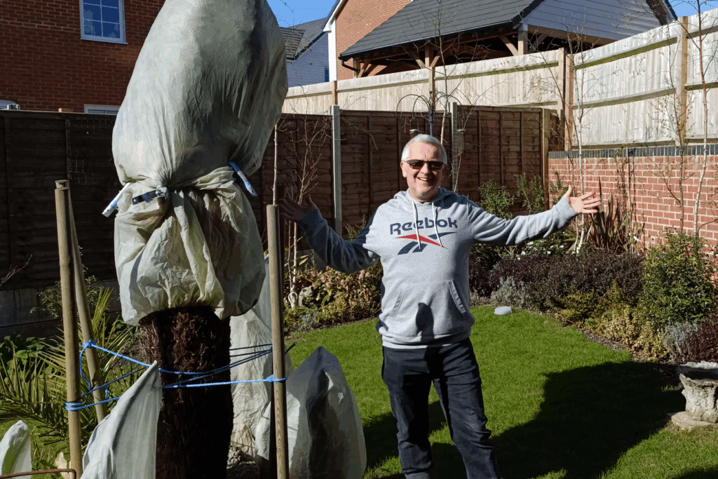 Removing winter frost protection