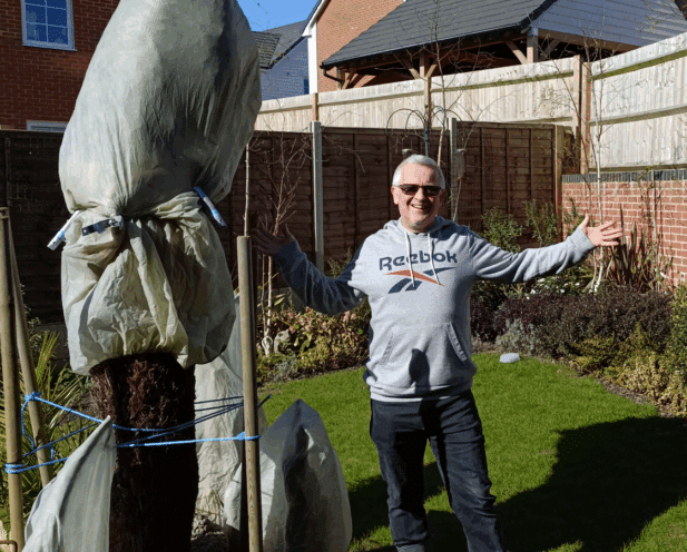 Removing winter frost protection